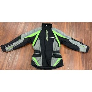 ARCTIC CAT Arcticwear SnowMobile Biker Jacket Mens Small Advantage Lime Green